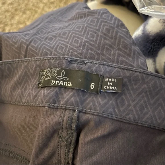 Prana Meme Cargo Skinny Pants Outdoors Printed Quartz Size 6 - Picture 4 of 4